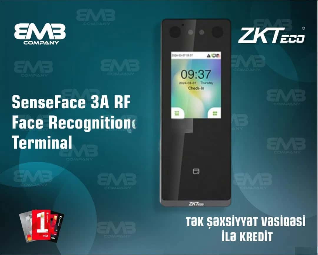 ZKTeco SenseFace 3A RF Face Recognition Terminal - Tenderyard