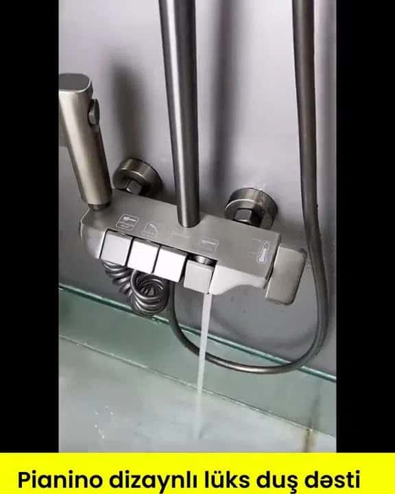 Piano shower set for bathroom - Tenderyard