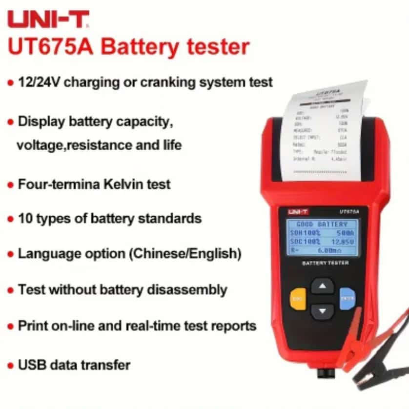 Akkumulyator test cihazı UNI-T UT675A - Tenderyard