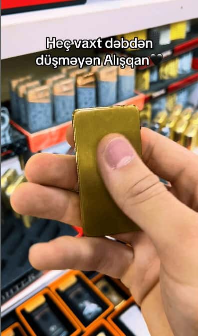 Gold Patterned Metal Lighter - Tenderyard