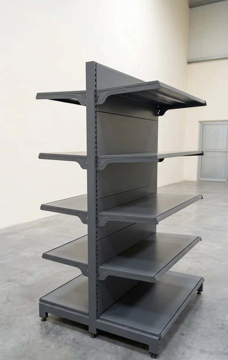 Double-sided supermarket shelf - Tenderyard