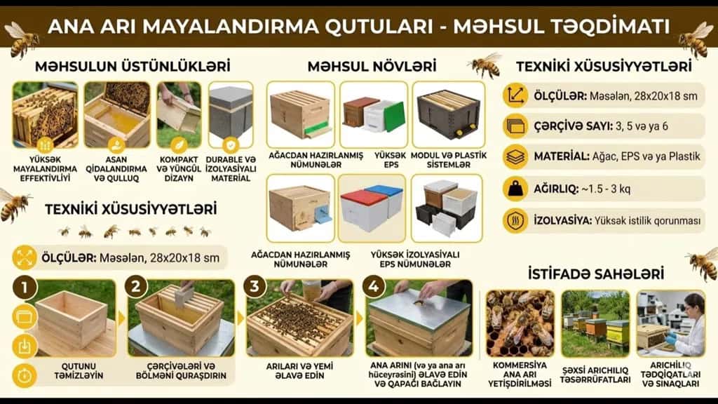Ana arı mayalandırma qutuları - Tenderyard