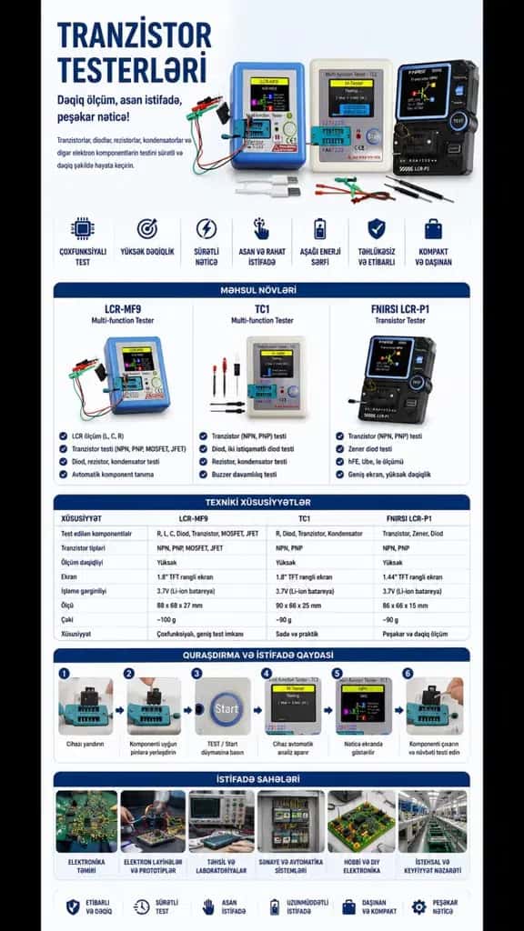 Transistor tester, electronic component measuring device - Tenderyard