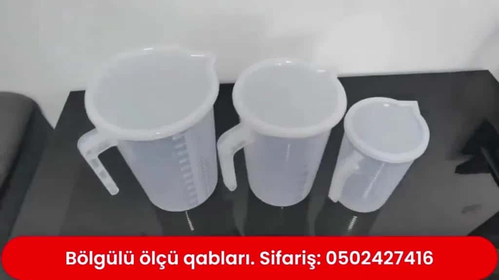 Böyük həcmli plastik ölçü qabları 500 ml - 5 litr - Tenderyard