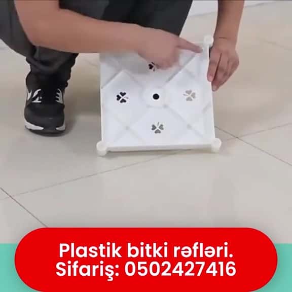 Plastik bitki dibçəyi rəfləri - Tenderyard