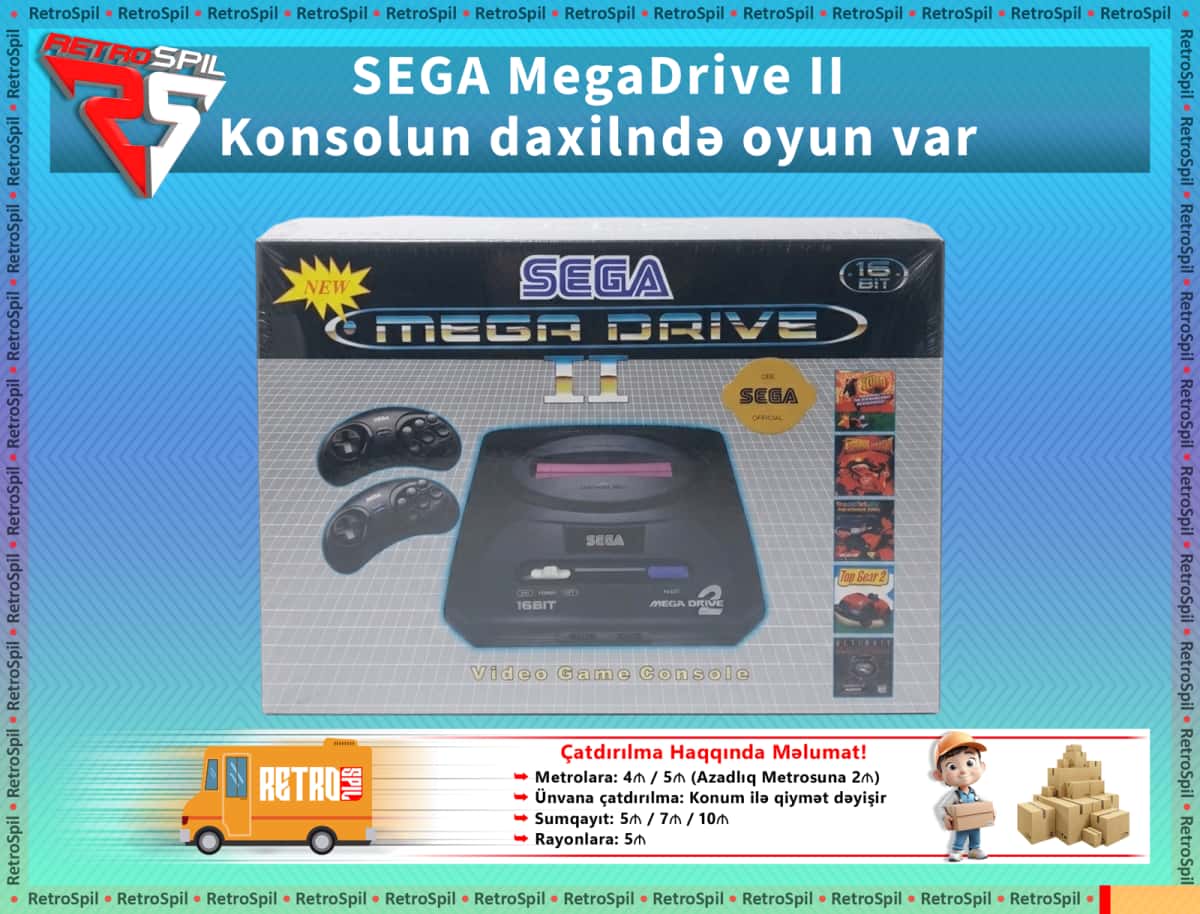 SEGA MegaDrive II Oyun Konsolu - Tenderyard
