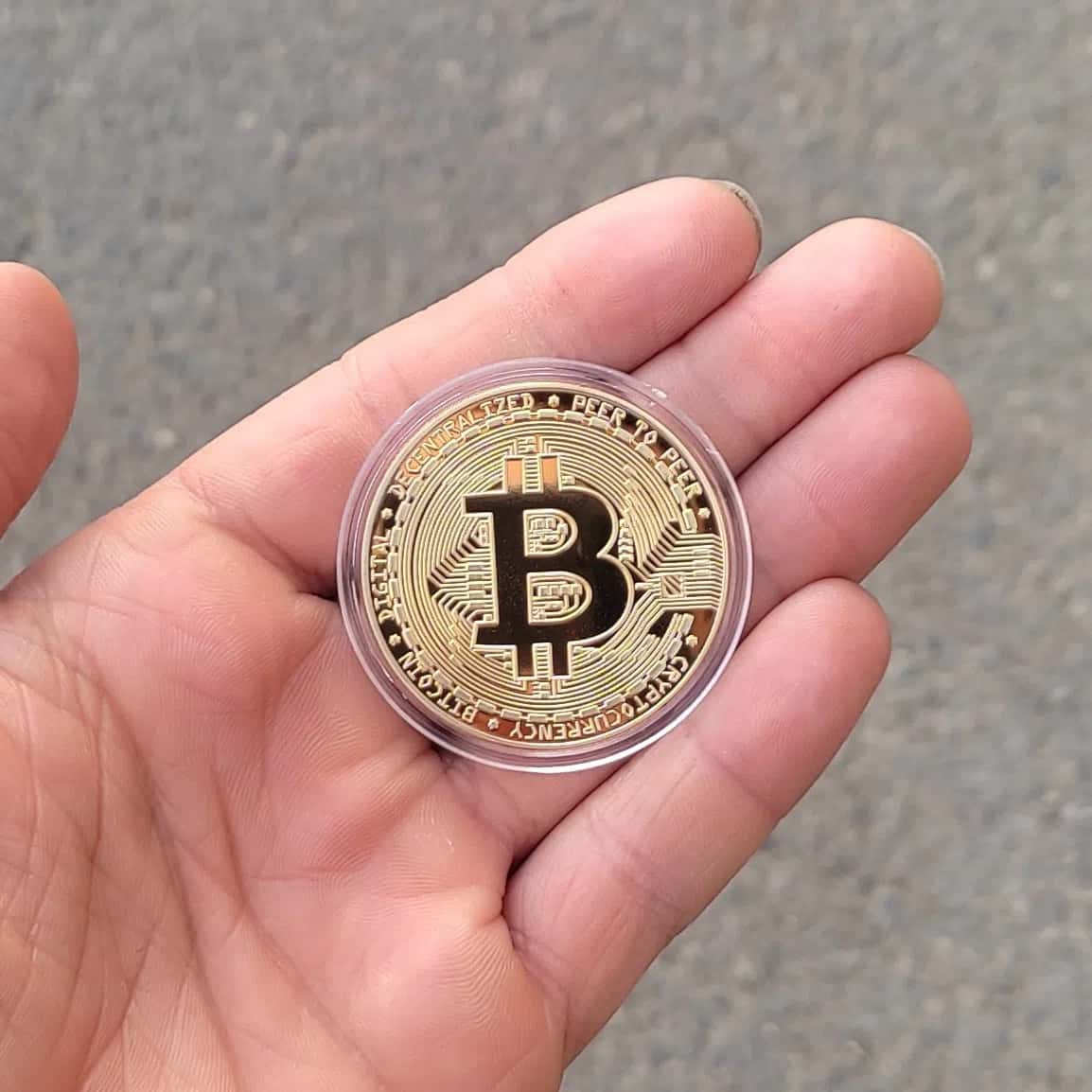 Bitcoin fiziki kolleksiya sikkəsi - Tenderyard