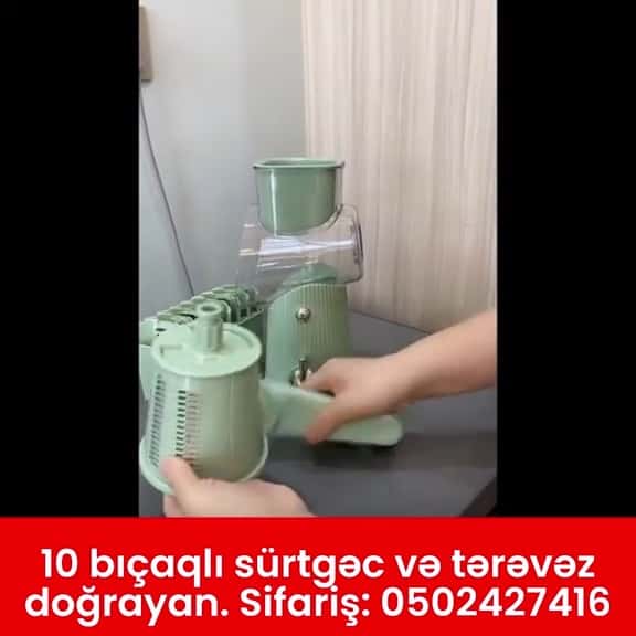 10-blade grater and vegetable chopper - Tenderyard