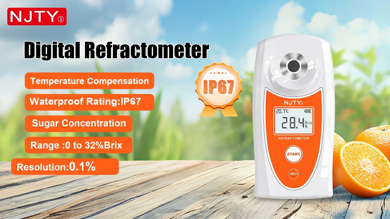 NJTY-TY-8 digital sugar refractometer - Tenderyard