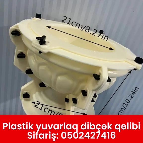 Yuvarlaq dibçək üçün plastik qəlib - Tenderyard