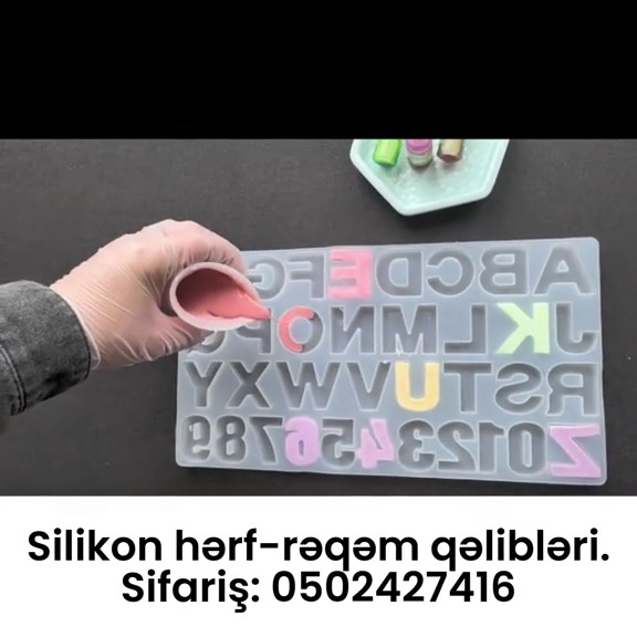 Silikon hərf-rəqəm qəlibləri (hərf və rəqəm tökmə formaları) - Tenderyard