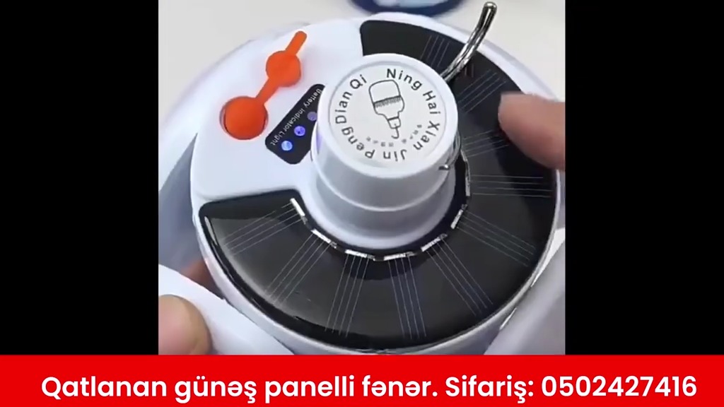 Qatlanan günəş panelli fənər - Tenderyard