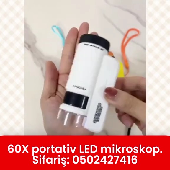 Портативный LED микроскоп 60X - Tenderyard