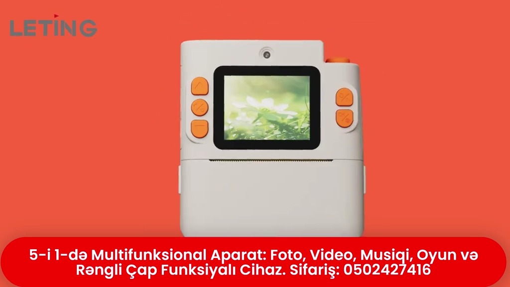 5-in-1 rəqəmsal kamera və rəngli printer - Tenderyard