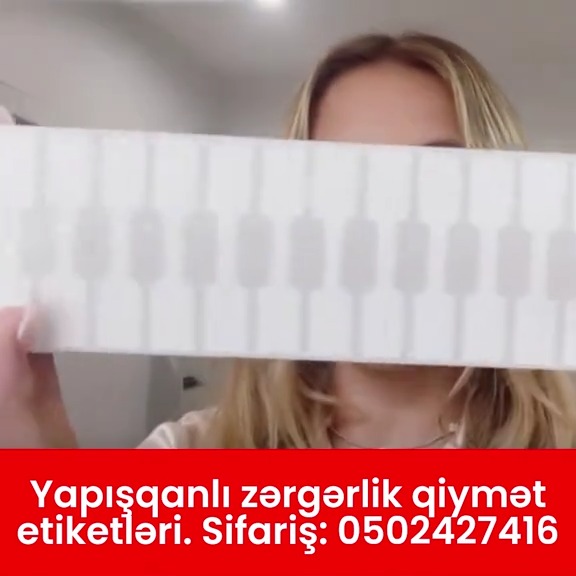Yapışqanlı zərgərlik qiymət etiketləri - Tenderyard