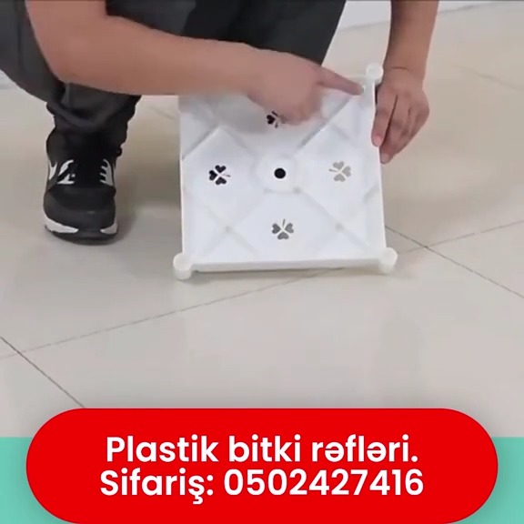 Plastik bitki dibçəyi rəfləri - Tenderyard