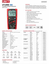UNI-T UT195E Pro peşəkar multimetr — şəkil 5