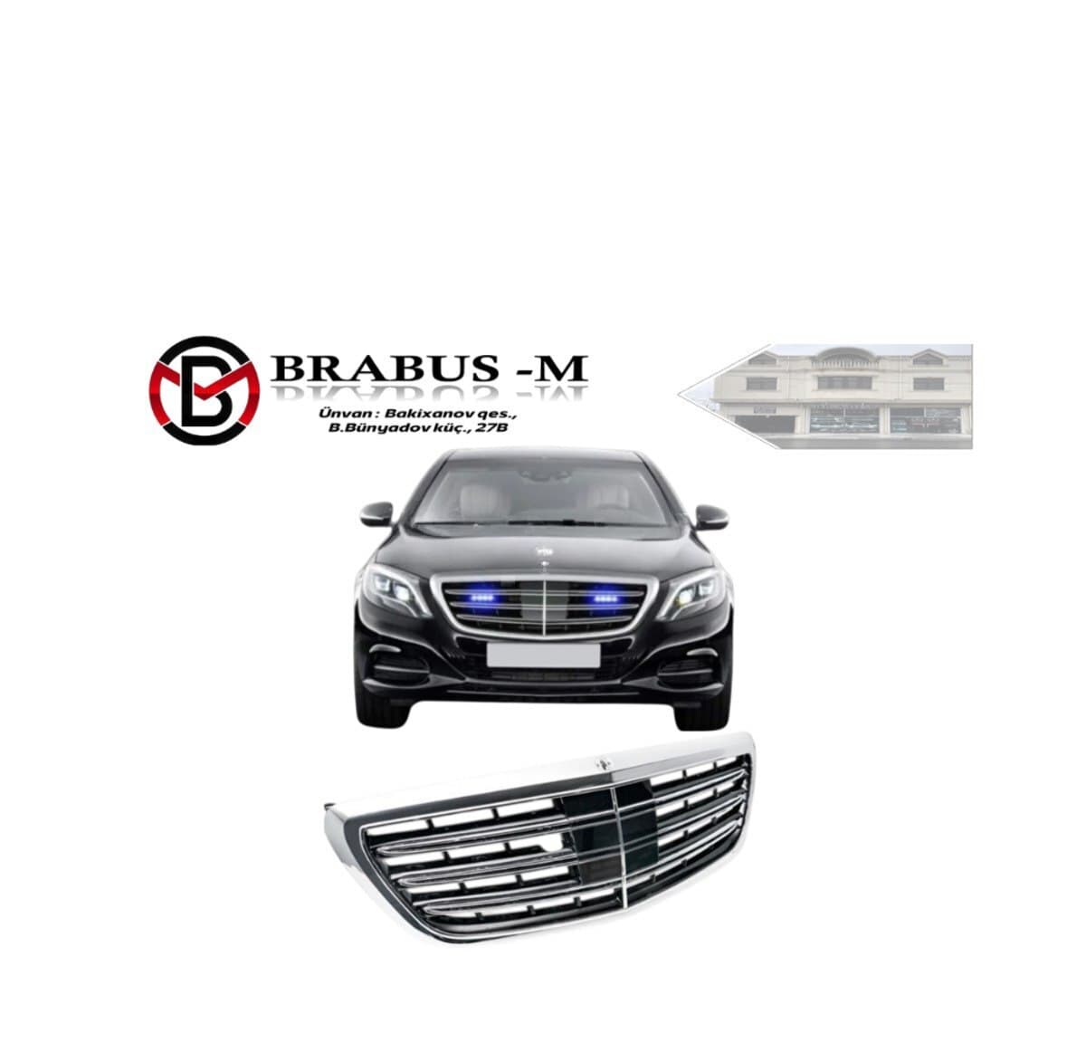 Radiator barmaqlığı Mercedes W222 S63
