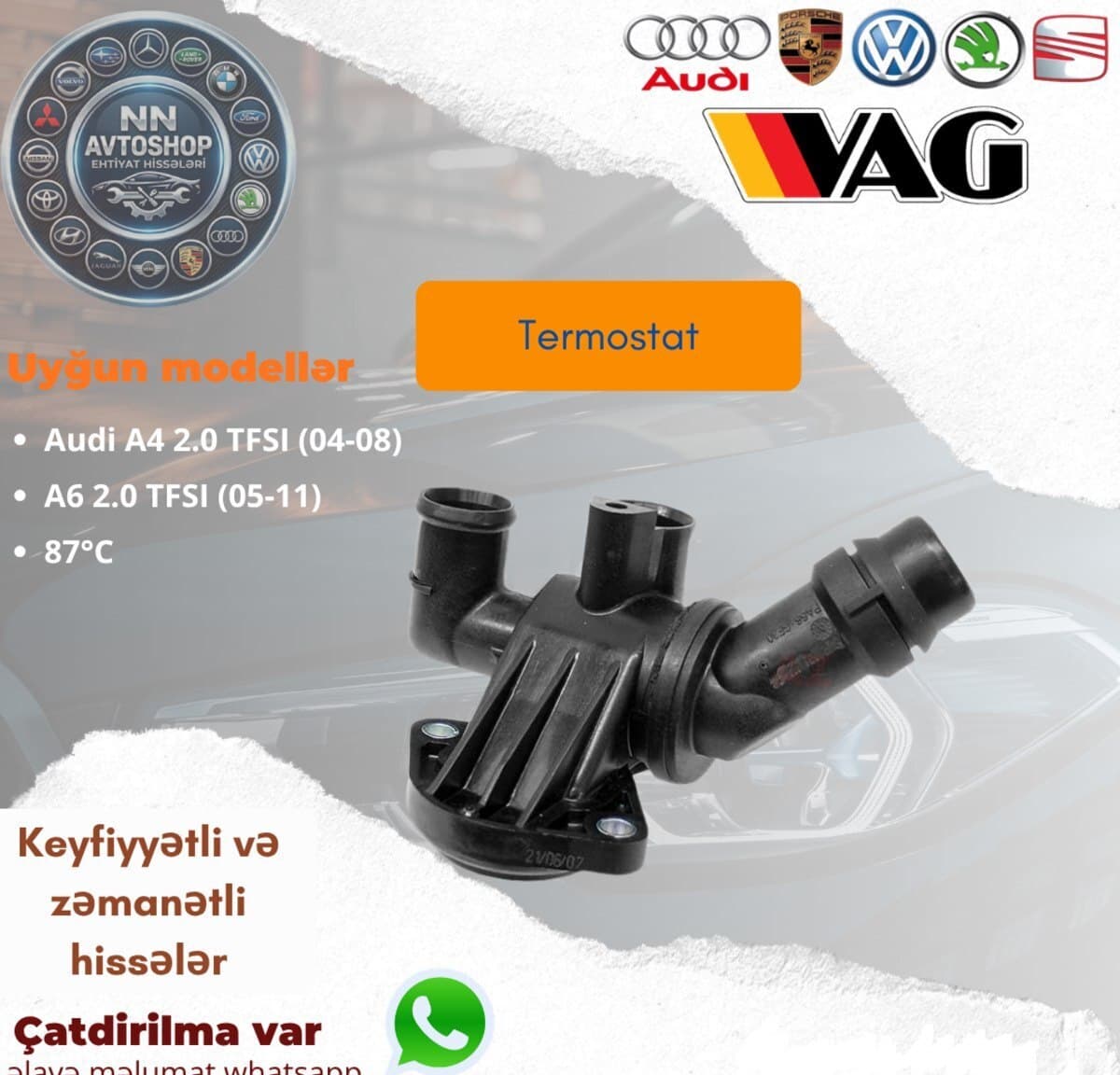 Termostat Audi A4 A6 2.0 TFSI