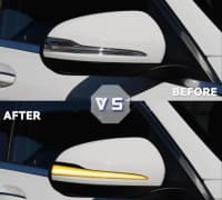 Güzgü led işıqları Mercedes W205, GLC, W222 — şəkil 2