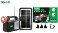 GDTimes GD-102 Günəş Panelli Radio və Fənər Dəsti — şəkil 1