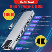 Type-C Hub 8in1 4K adapter — şəkil 18