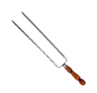 Kabab şişi paslanmaz 70sm qoşa — şəkil 4