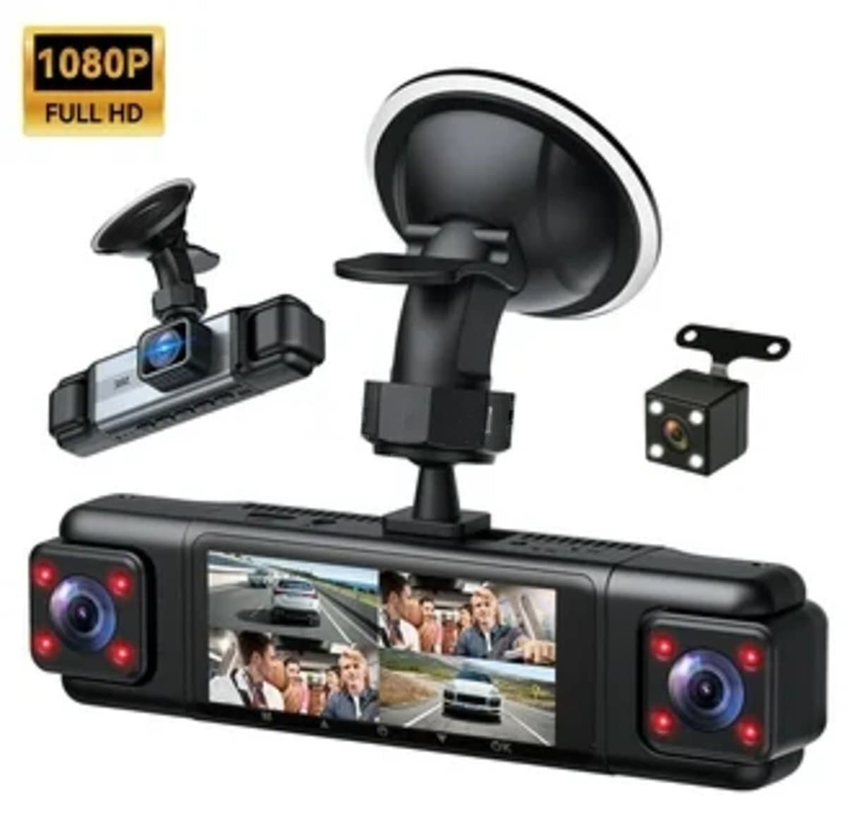 Videoqeydiyyatçı Full HD 1080p avtomobil kamerası