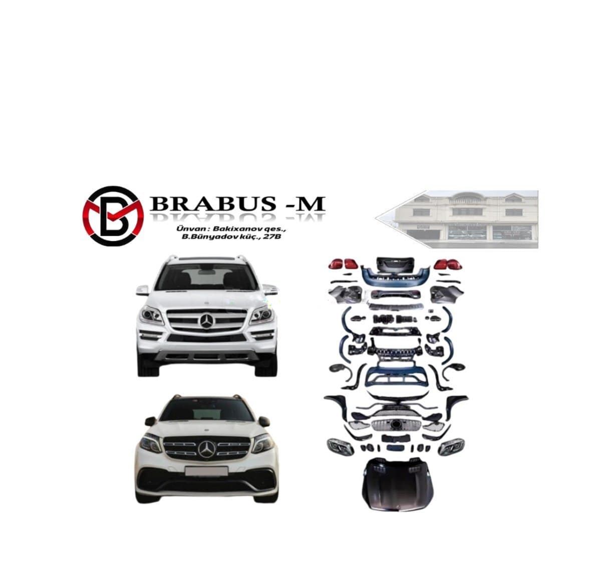 Body kit Mercedes GL və GLS modelləri üçün