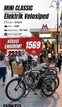 Elektrikli velosiped Nakto Mini Classic — şəkil 9