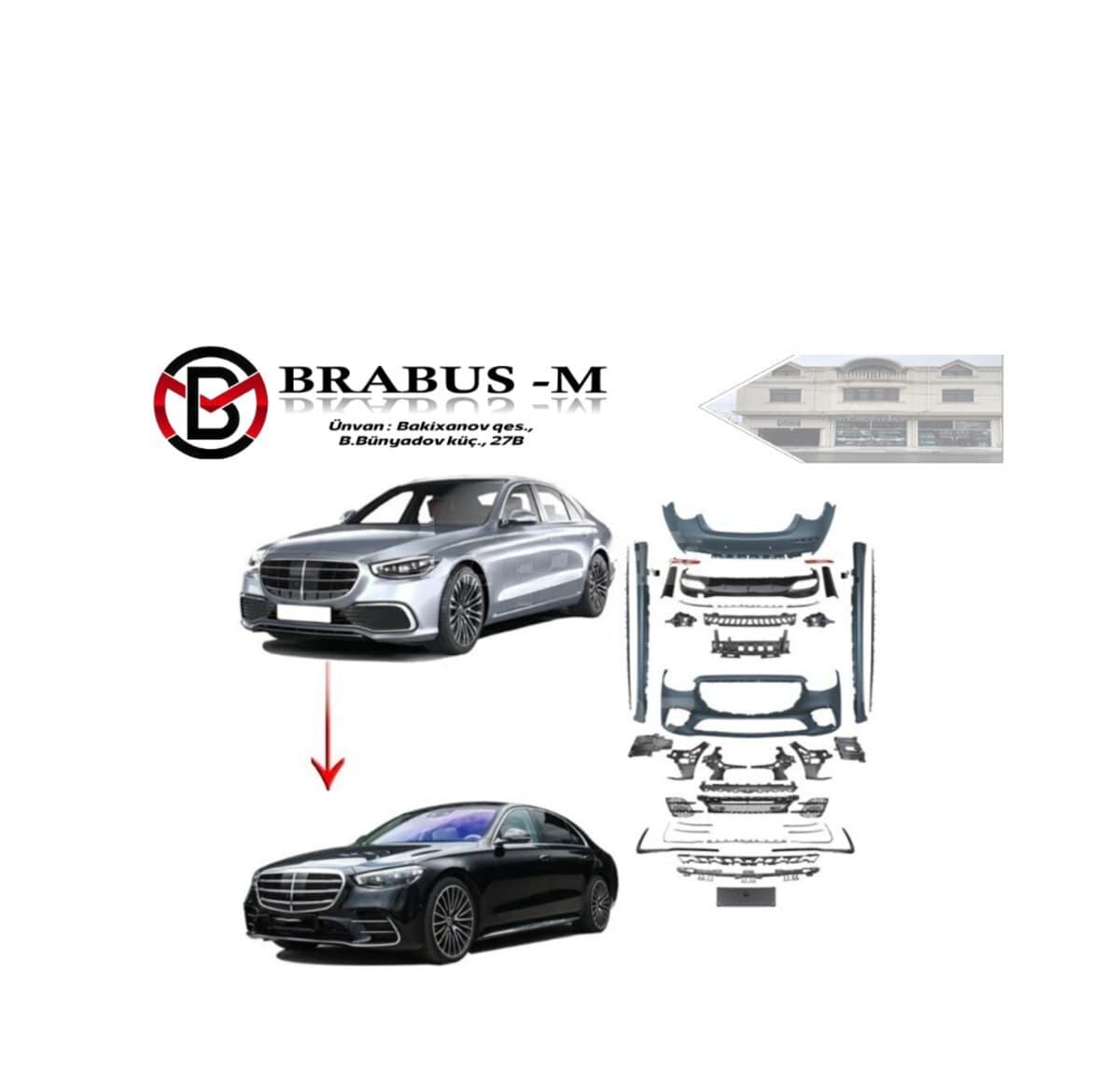 Body kit Mercedes W223 S450