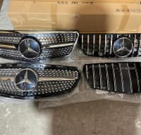 Radiator barmaqlığı Mercedes W221 Maybach — şəkil 11