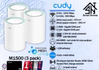 Mesh sistem Cudy AX1500 Gigabit Wi-Fi 6 (3 pack) — şəkil 1