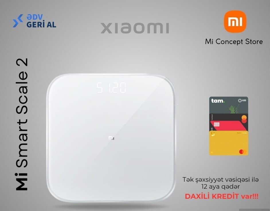 Elektron tərəzi Xiaomi Mi Smart Scale 2