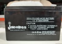 Jacopss 12V 7Ah/20Hr Uşaq Maşınları üçün Akkumulyator — şəkil 1