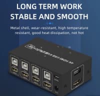 HDMI KVM Switch 4PC 4K 60Hz — şəkil 3