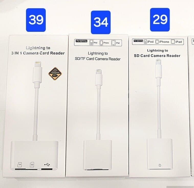 Apple iPhone üçün SD və Mikro SD Kart Oxuyucu Adapter