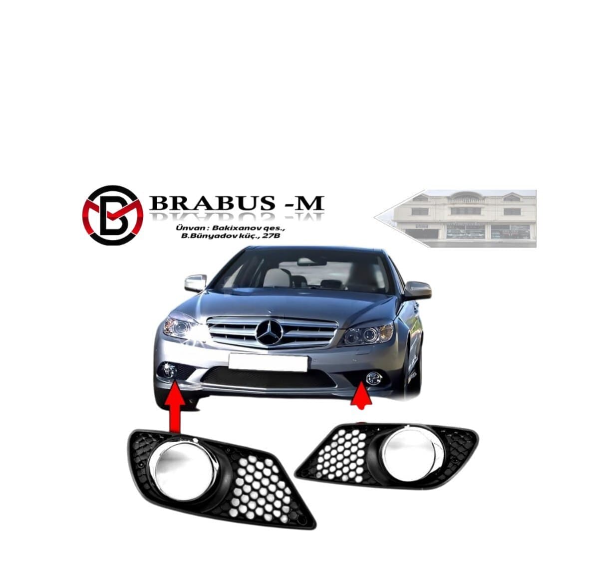 Duman işığı toru Mercedes W204