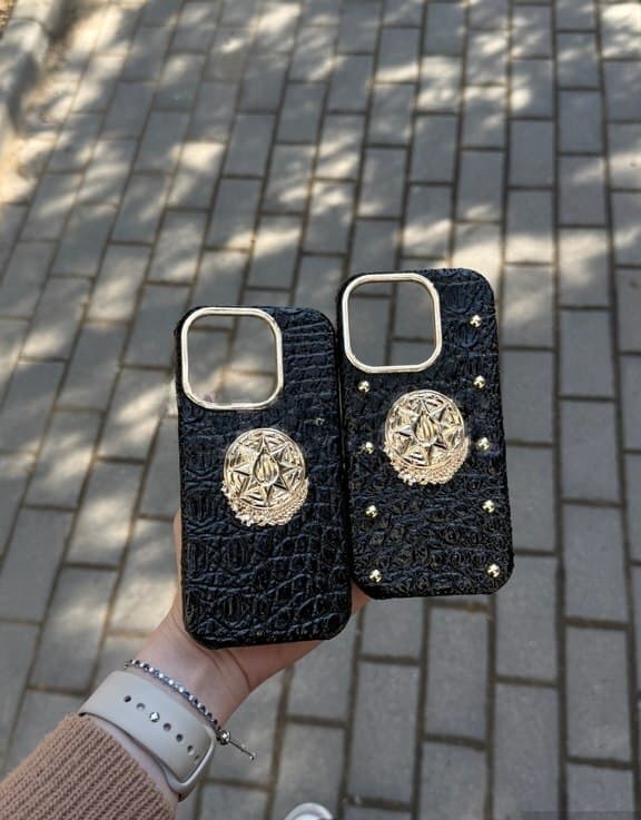 Telefon üzlüyü qara gerbli case