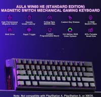 Klaviatura Aula Win60HE Black 60% Magnetic — şəkil 2