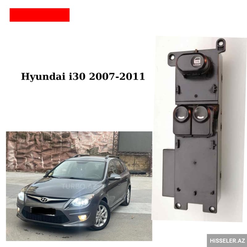 Şüşə qaldıran düymə bloku Hyundai i30 2008