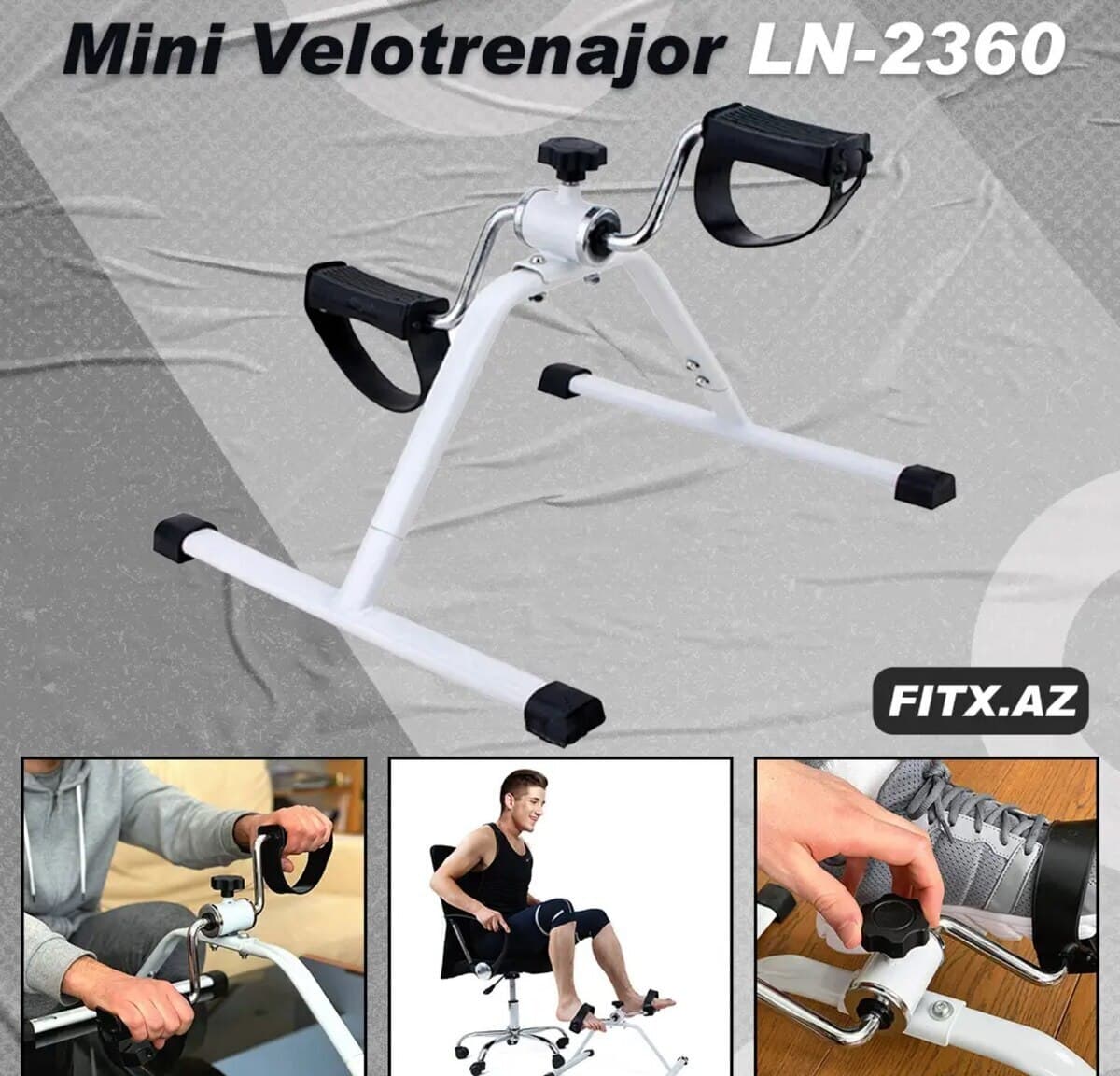 Mini velotrenajor LN-2360 pedallı