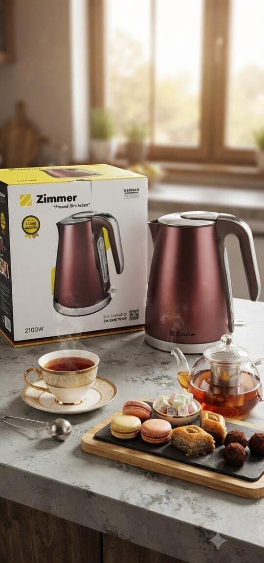 Zimmer ZM-EKM1703DR Elektrikli Çaydan