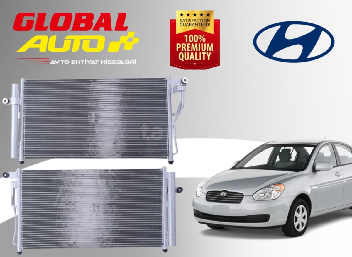 Kondisioner radiatoru Hyundai Accent 2006-2011 1.4