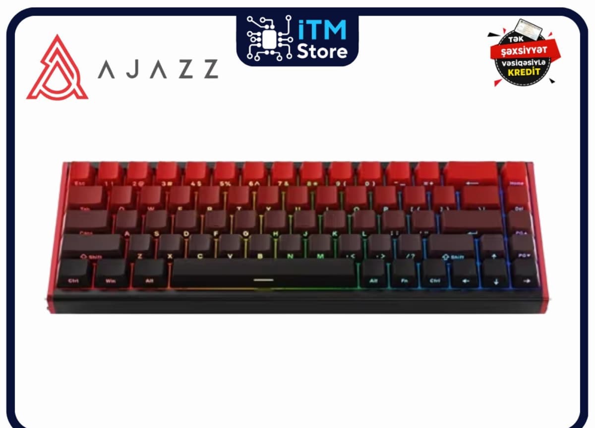 Klaviatura Ajazz ALUX68 Max Gradient Red-Black