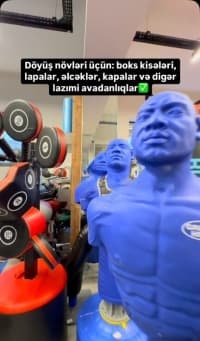 Yerdən qoyulan boks kisələri və hədəf lövhələri — şəkil 7