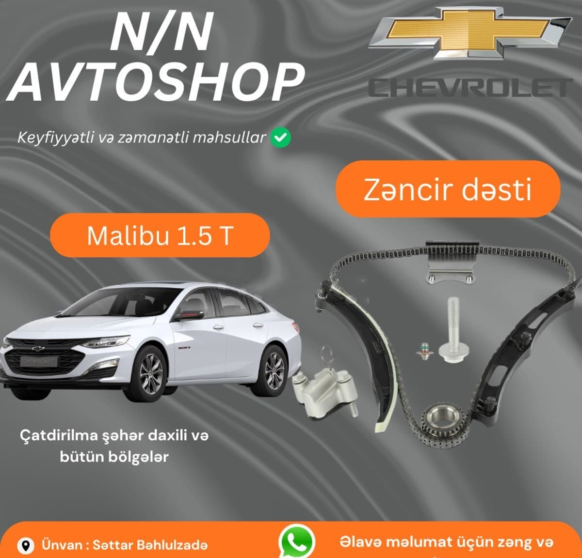 Zəncir dəsti Chevrolet Malibu 1.5T GM