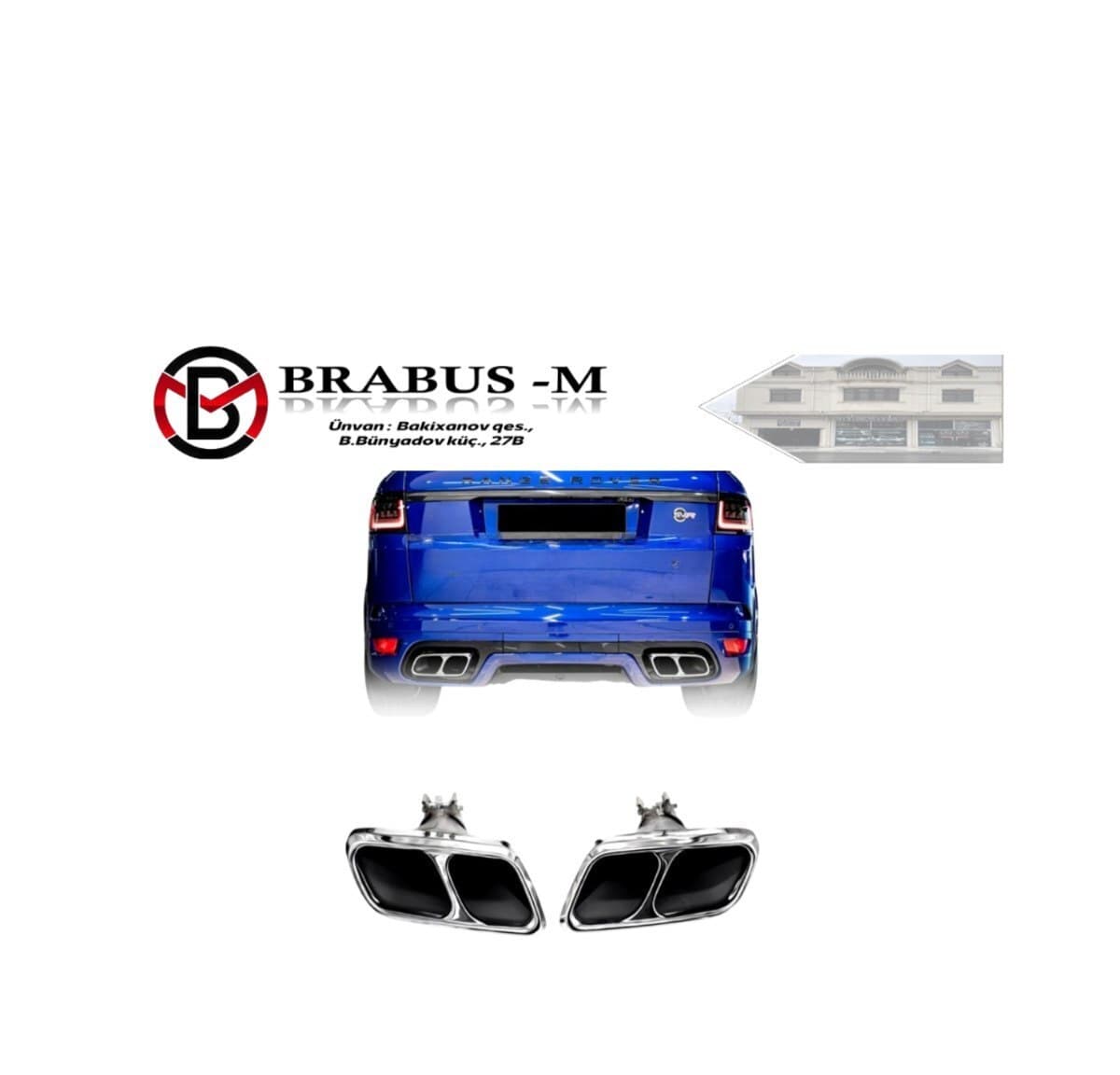 Səsboğucu başlığı Range Rover Sport SVR