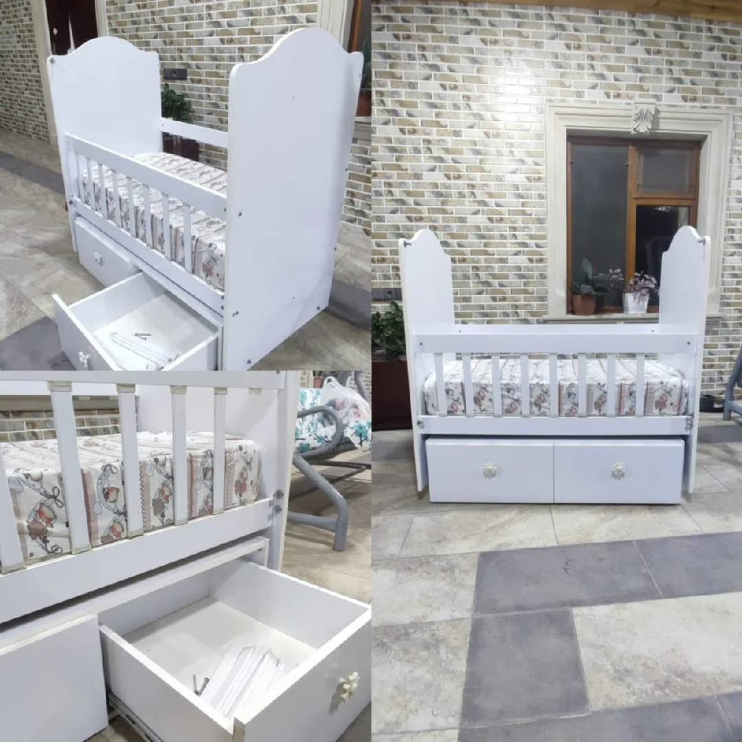Beşik Laminat material, Ağ rəng