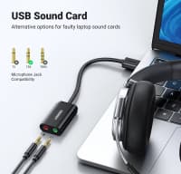 Səs kartı Ugreen USB 2.0 External Sound Adapter US205 — şəkil 7